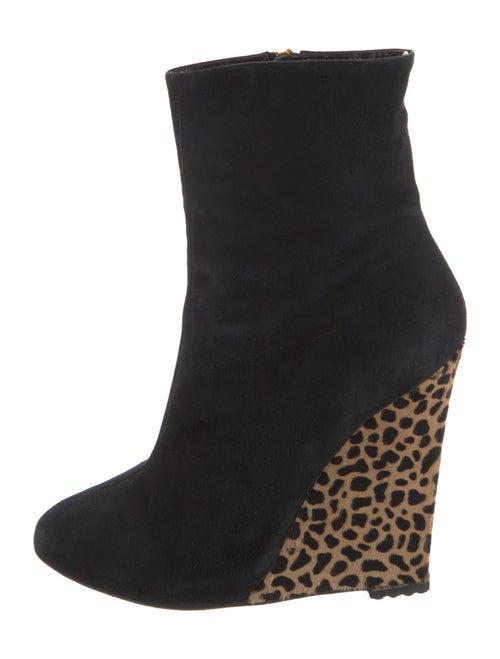 Giuseppe Zanotti Suede Animal Print Sock Boots