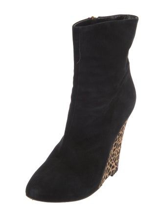Giuseppe Zanotti Suede Animal Print Sock Boots