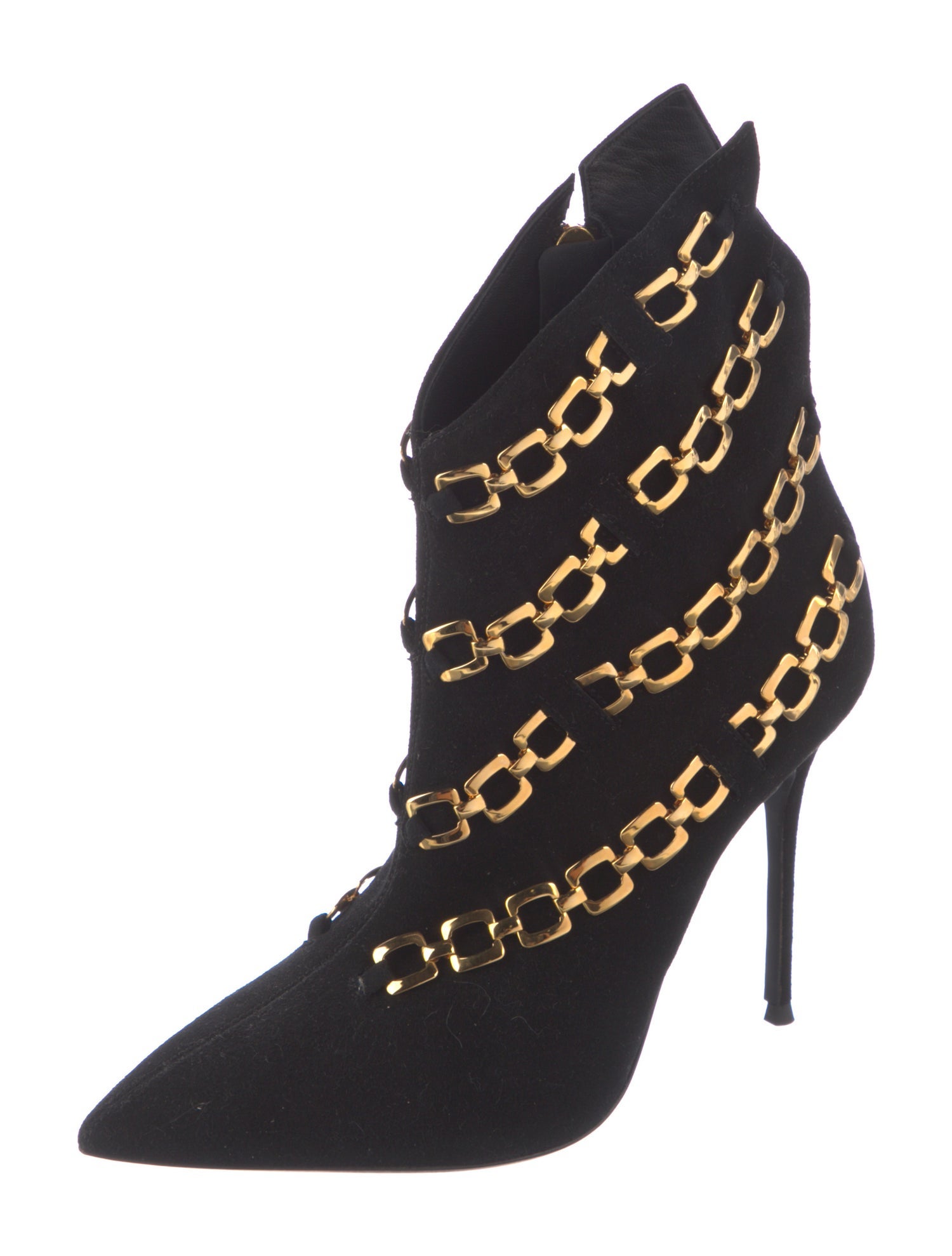 Giuseppe Zanotti Suede Plaid Print Boots