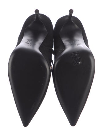 Giuseppe Zanotti Suede Plaid Print Boots