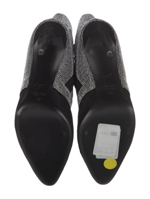 Giuseppe Zanotti Suede Plaid Print Sock Boots