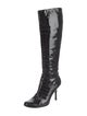 Giuseppe Zanotti Patent Leather Animal Print Boots