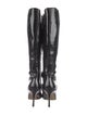 Giuseppe Zanotti Patent Leather Animal Print Boots