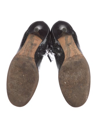 Giuseppe Zanotti Patent Leather Animal Print Boots