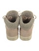 Giuseppe Zanotti Suede Faux Fur Trim Sneakers