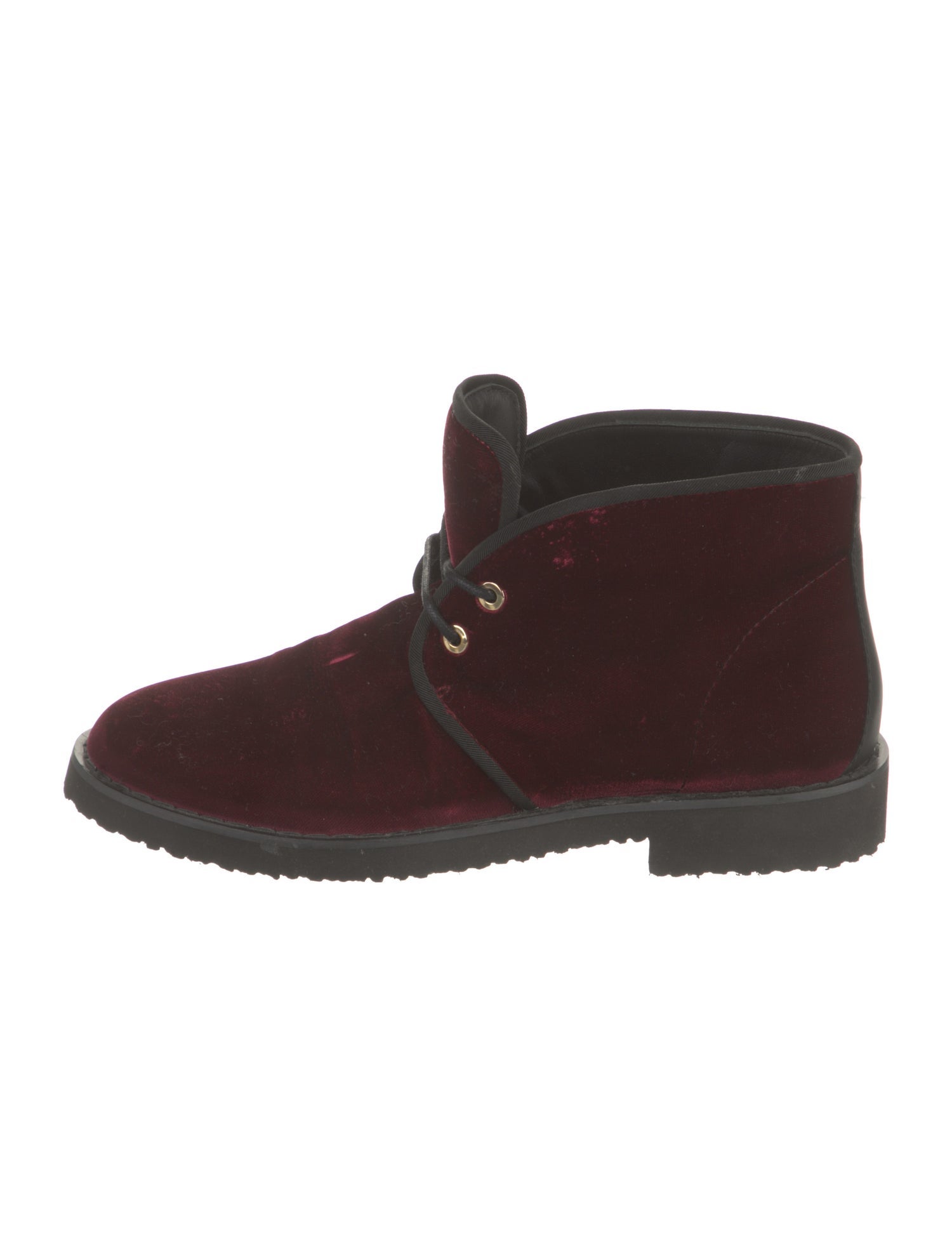 Giuseppe Zanotti Velvet Lace-Up Boots