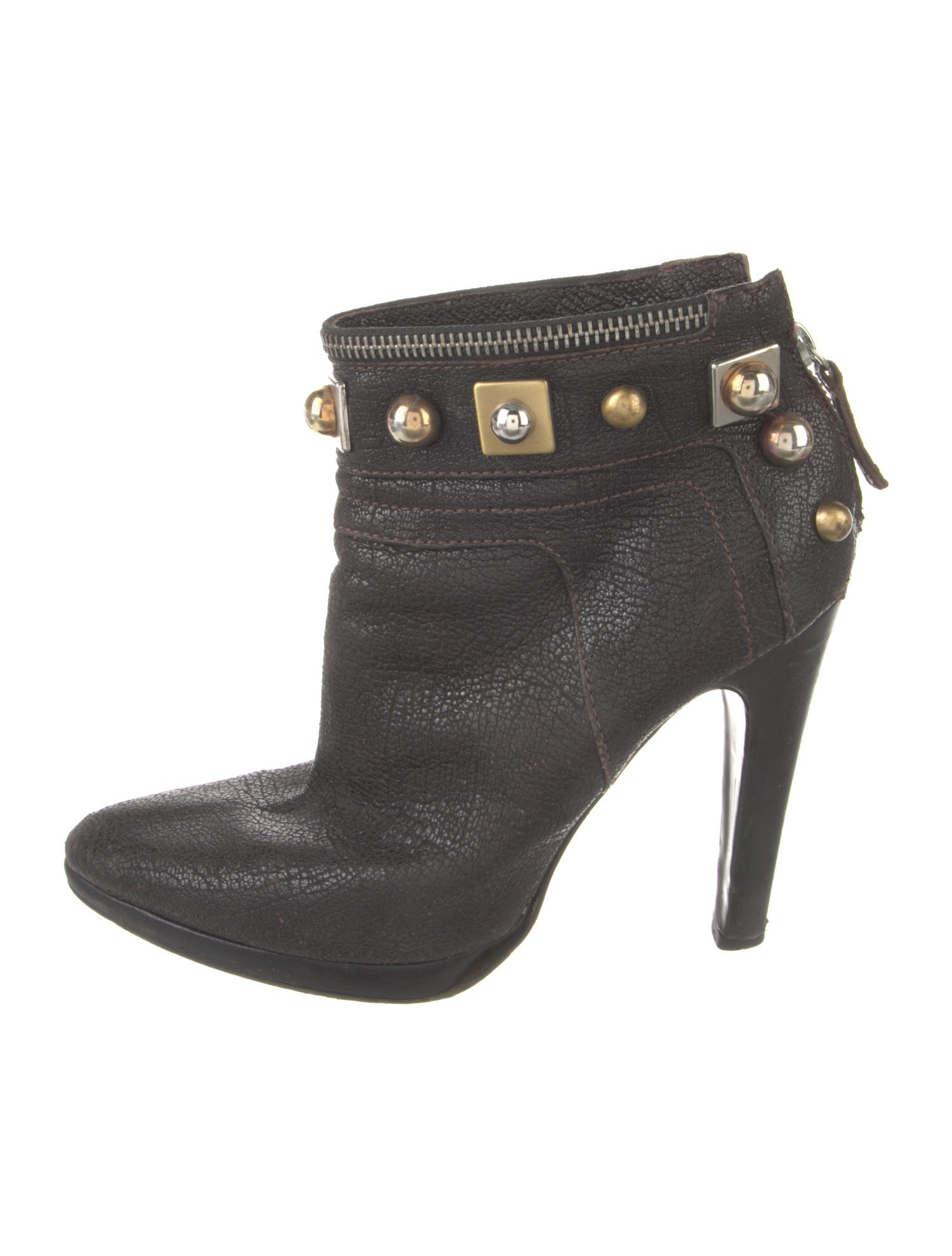 Giuseppe Zanotti Leather Studded Accents Boots