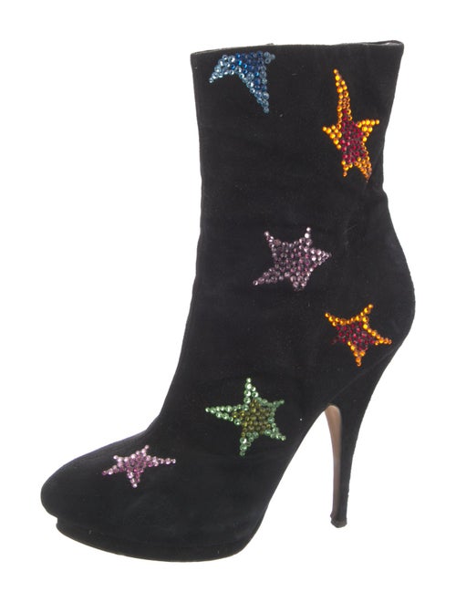 Giuseppe Zanotti Suede Graphic Print Boots