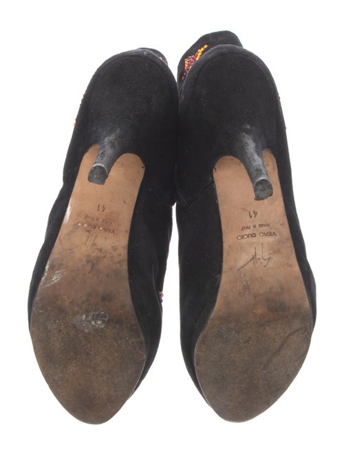 Giuseppe Zanotti Suede Graphic Print Boots