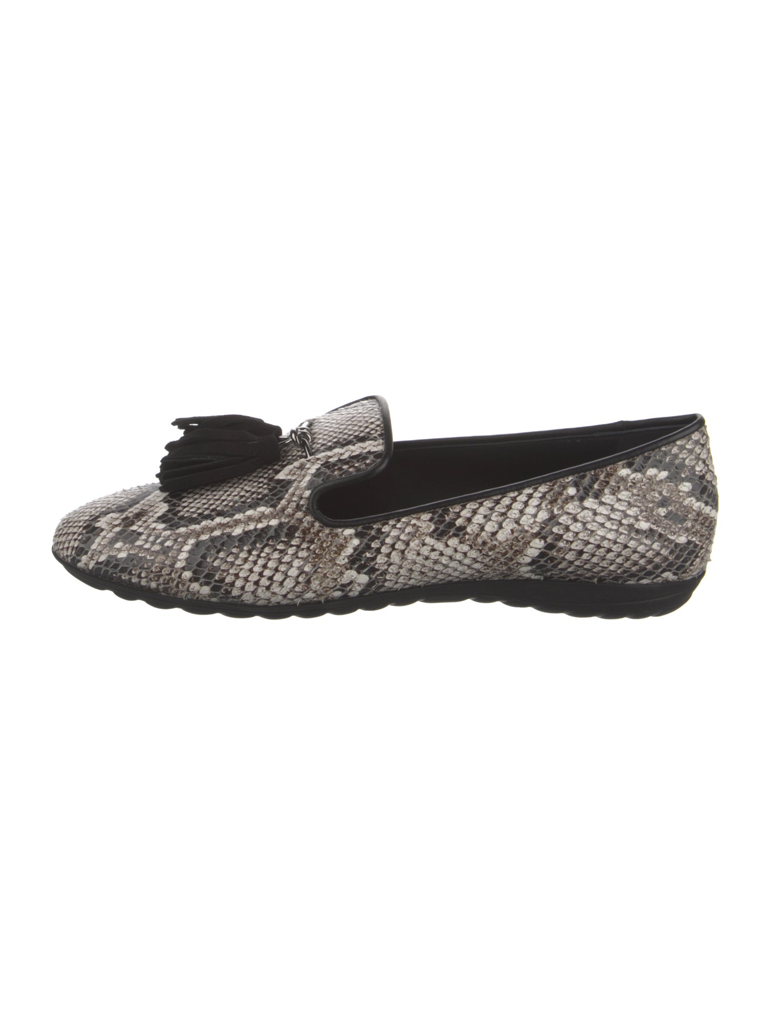 Giuseppe Zanotti Snakeskin Animal Print Loafers