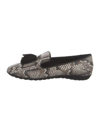 Giuseppe Zanotti Snakeskin Animal Print Loafers