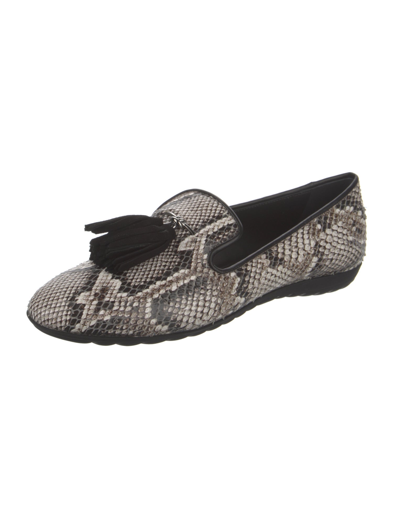 Giuseppe Zanotti Snakeskin Animal Print Loafers