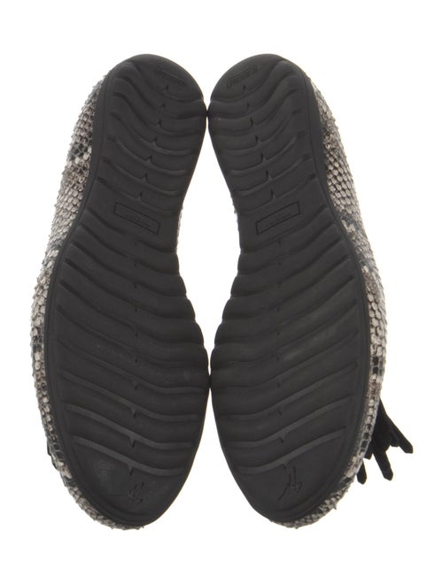 Giuseppe Zanotti Snakeskin Animal Print Loafers