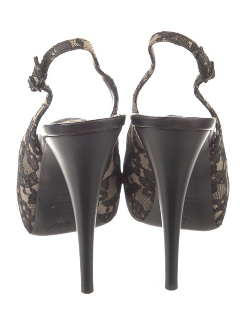 Giuseppe Zanotti Mesh Printed Slingback Pumps