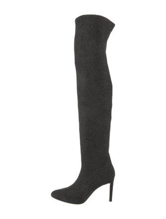 Giuseppe Zanotti Glitter Accents Sock Boots