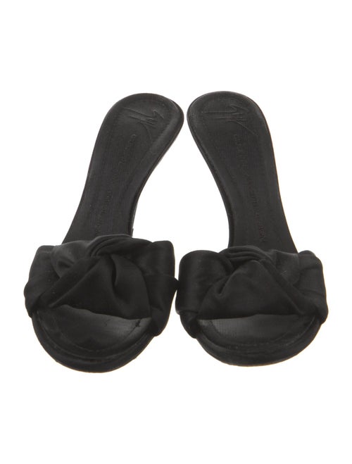 Giuseppe Zanotti Satin Bow Accents Slides