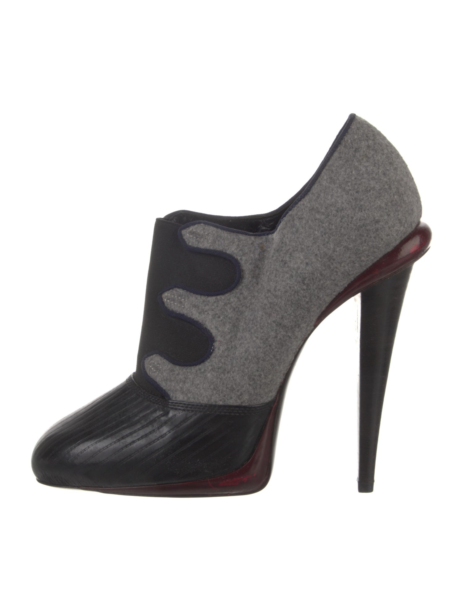 Fendi Leather Printed Boots