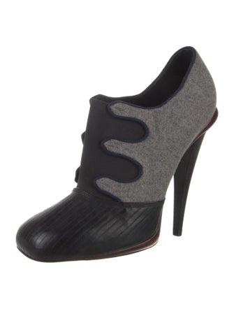 Fendi Leather Printed Boots