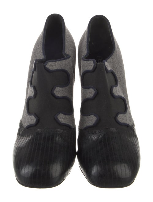 Fendi Leather Printed Boots