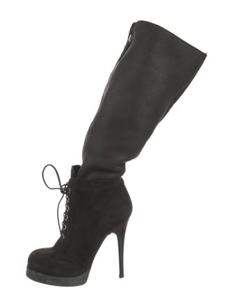 Giuseppe Zanotti Suede Lace-Up Boots