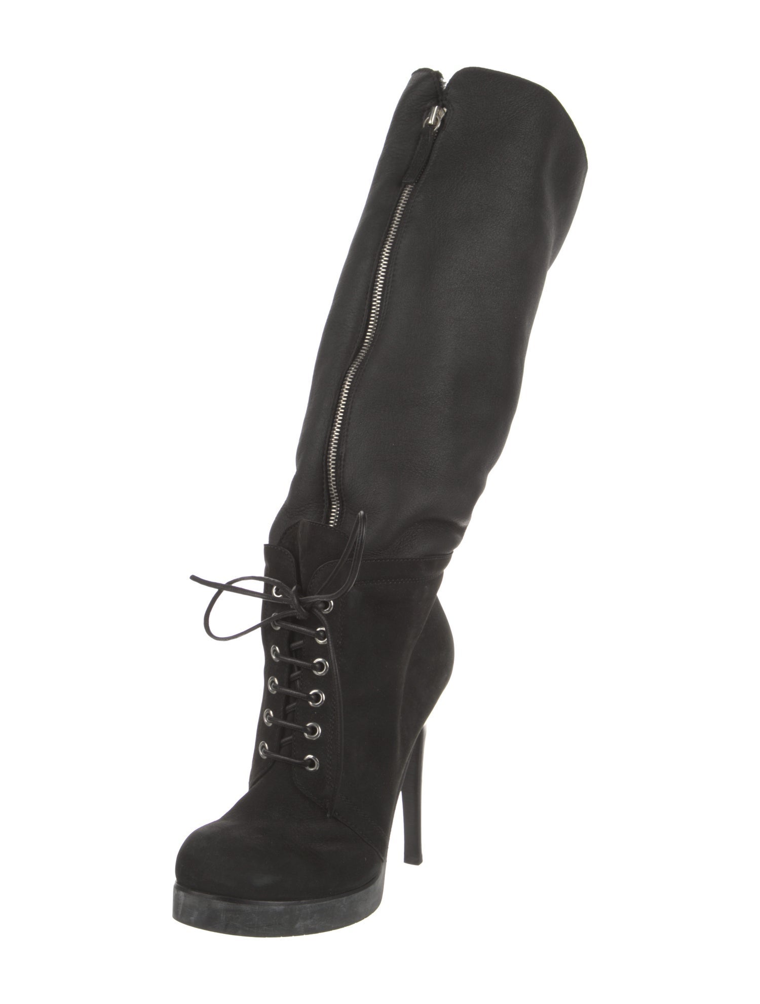 Giuseppe Zanotti Suede Lace-Up Boots