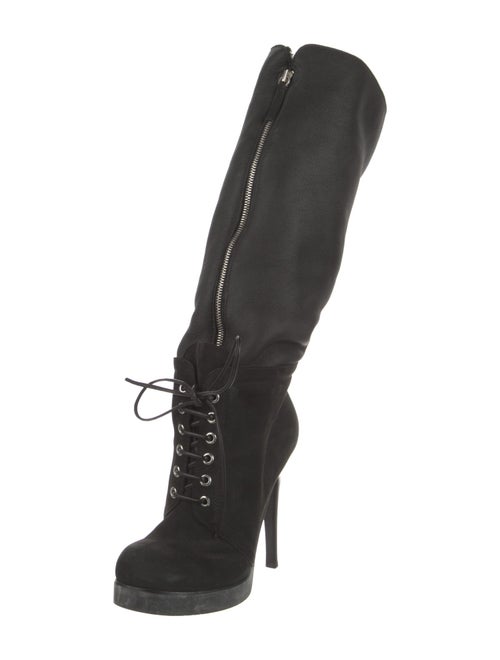 Giuseppe Zanotti Suede Lace-Up Boots