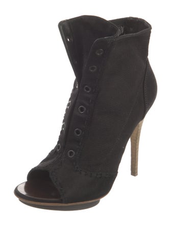 Giuseppe Zanotti Canvas Printed Lace-Up Boots