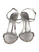 Giuseppe Zanotti Leather Crystal Embellishments T-Strap Sandals