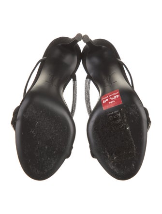 Giuseppe Zanotti Leather Crystal Embellishments Slides