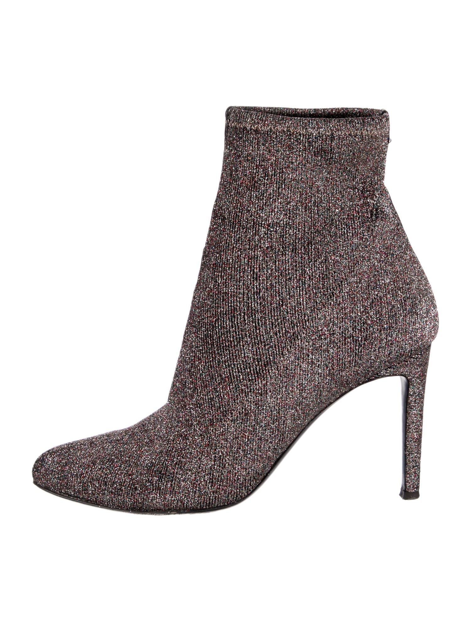 Giuseppe Zanotti Printed Glitter Accents Sock Boots