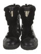 Giuseppe Zanotti Leather Crystal Embellishments Combat Boots