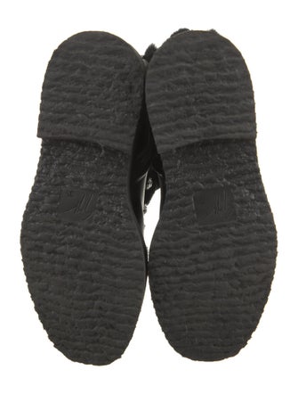 Giuseppe Zanotti Leather Crystal Embellishments Combat Boots