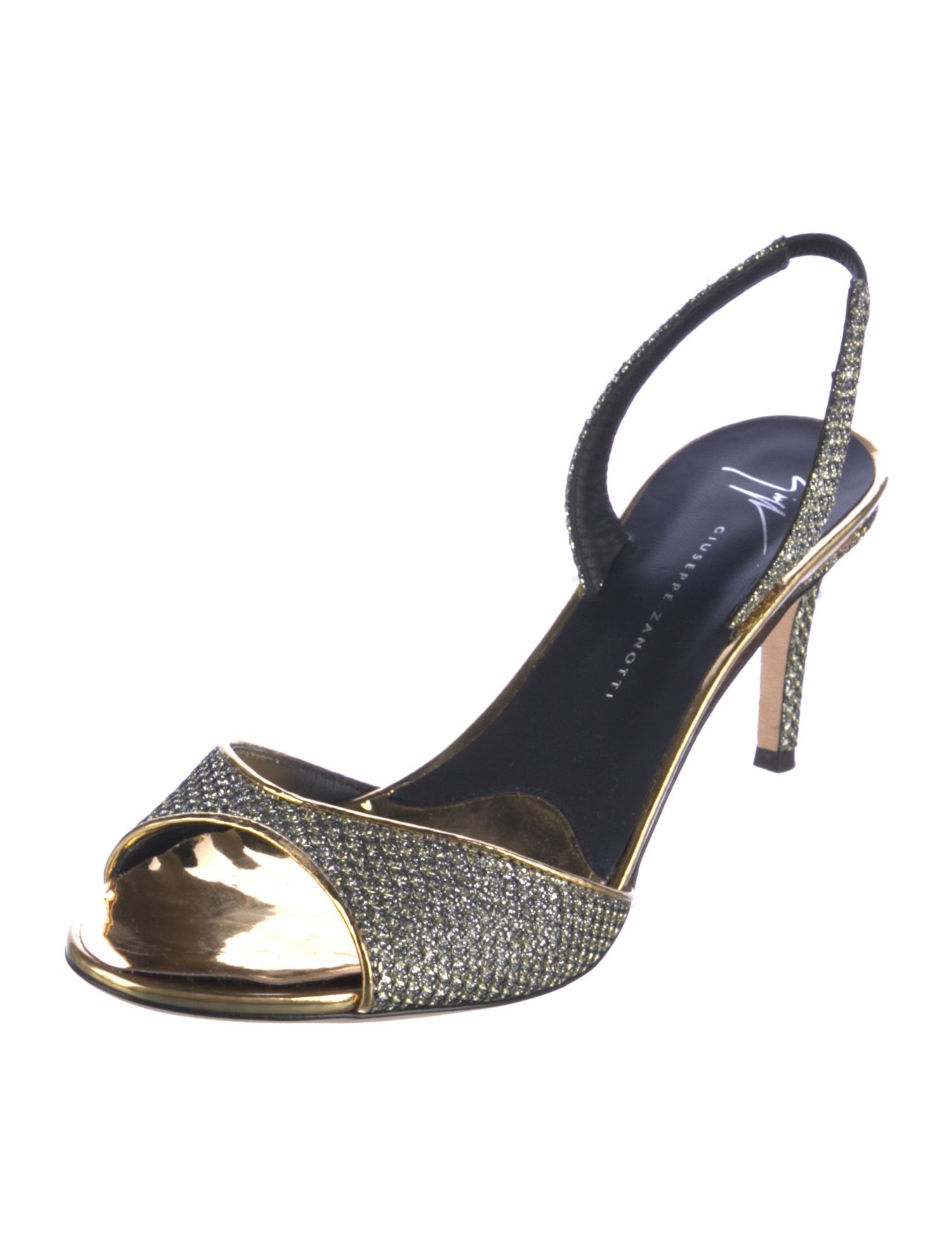 Giuseppe Zanotti Canvas Slingback Sandals