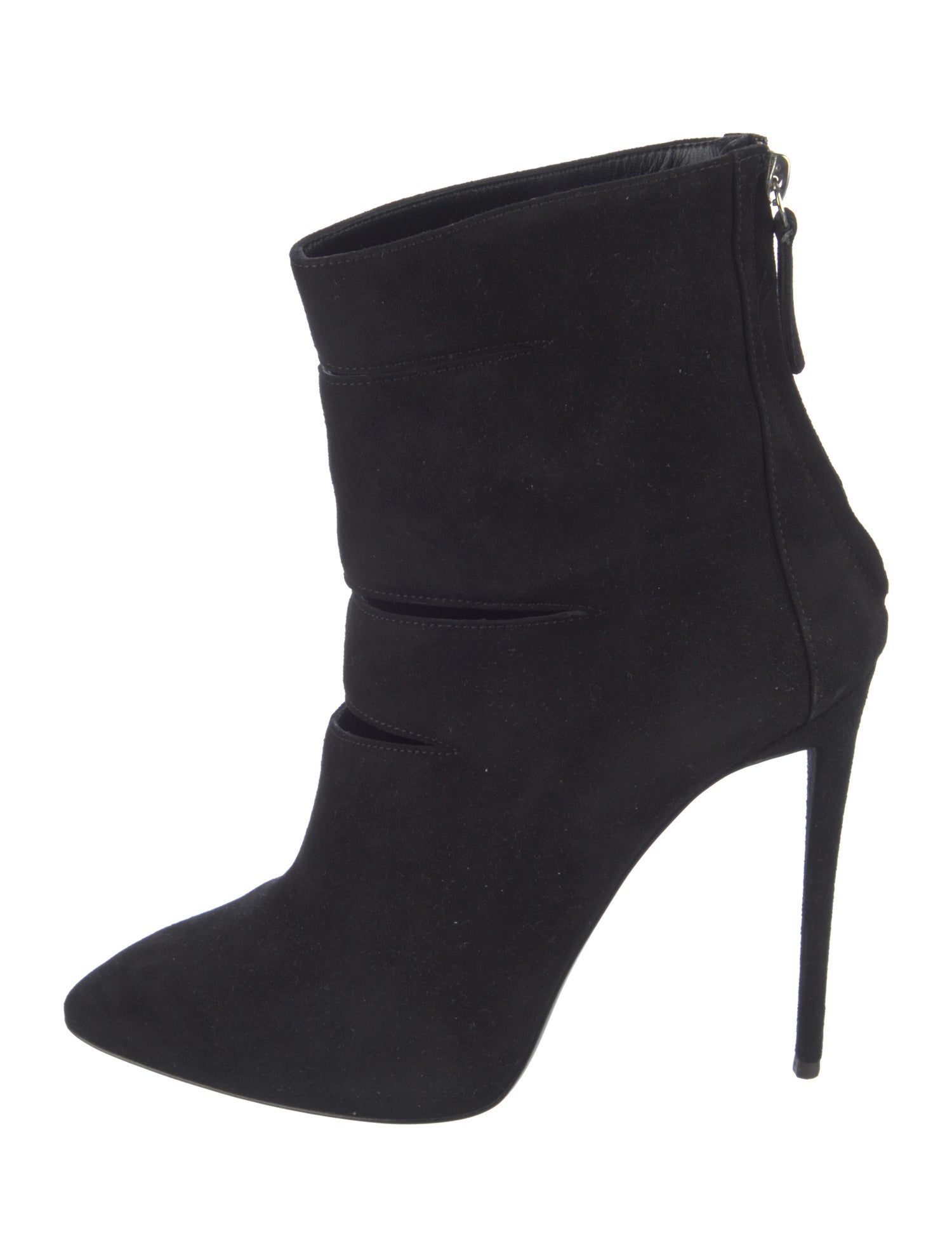 Giuseppe Zanotti Suede Cutout Accent Boots