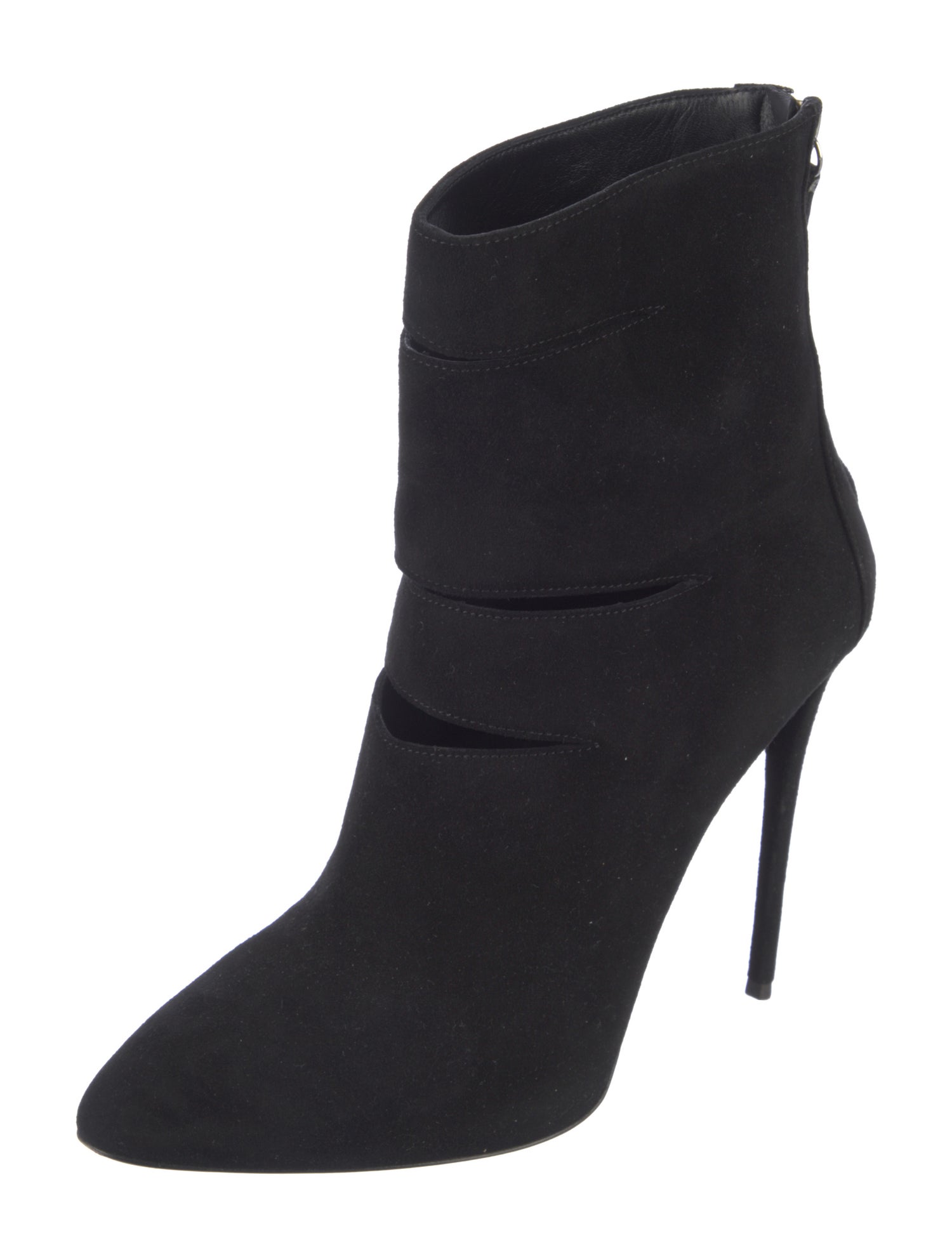 Giuseppe Zanotti Suede Cutout Accent Boots
