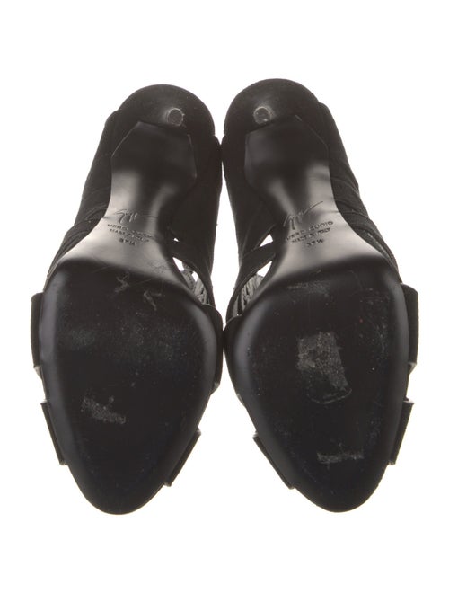 Giuseppe Zanotti Suede Cutout Accent Slides