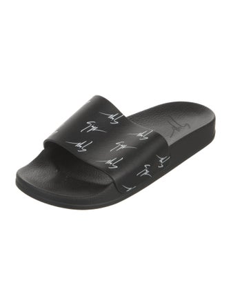 Giuseppe Zanotti Leather Printed Slides