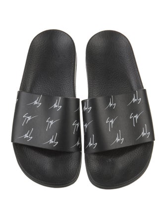 Giuseppe Zanotti Leather Printed Slides