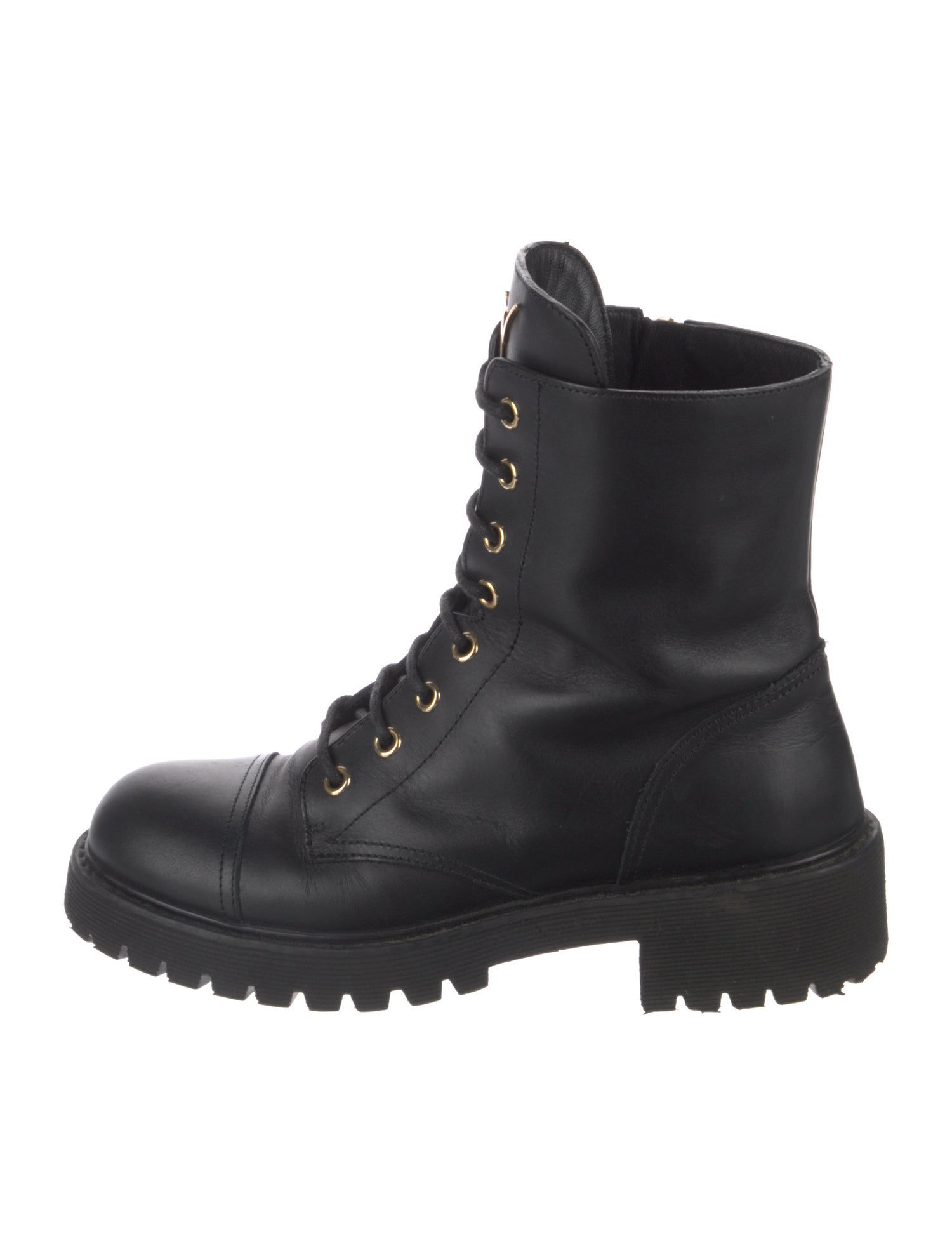 Giuseppe Zanotti Leather Combat Boots