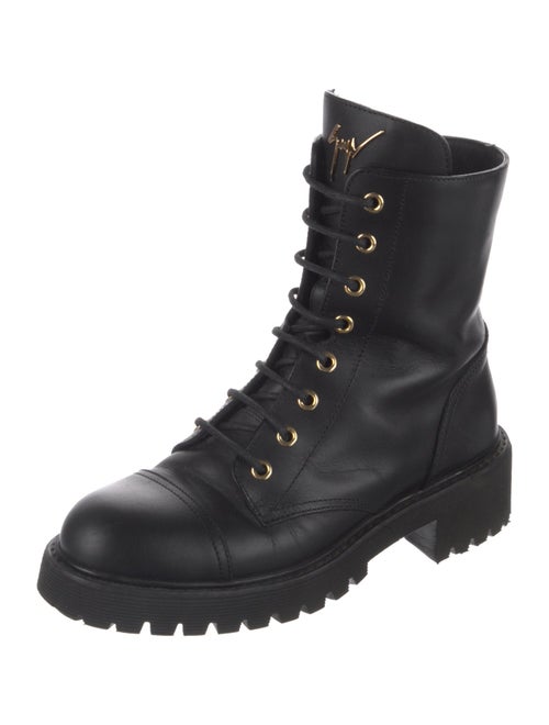 Giuseppe Zanotti Leather Combat Boots