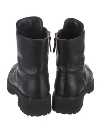Giuseppe Zanotti Leather Combat Boots