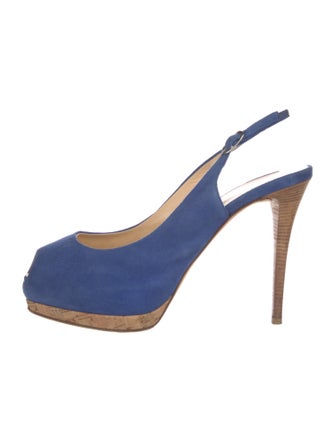 Giuseppe Zanotti Suede Slingback Pumps