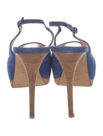 Giuseppe Zanotti Suede Slingback Pumps