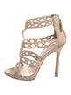 Giuseppe Zanotti Suede Lasercut Accents Gladiator Sandals