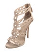 Giuseppe Zanotti Suede Lasercut Accents Gladiator Sandals