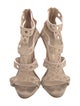 Giuseppe Zanotti Suede Lasercut Accents Gladiator Sandals