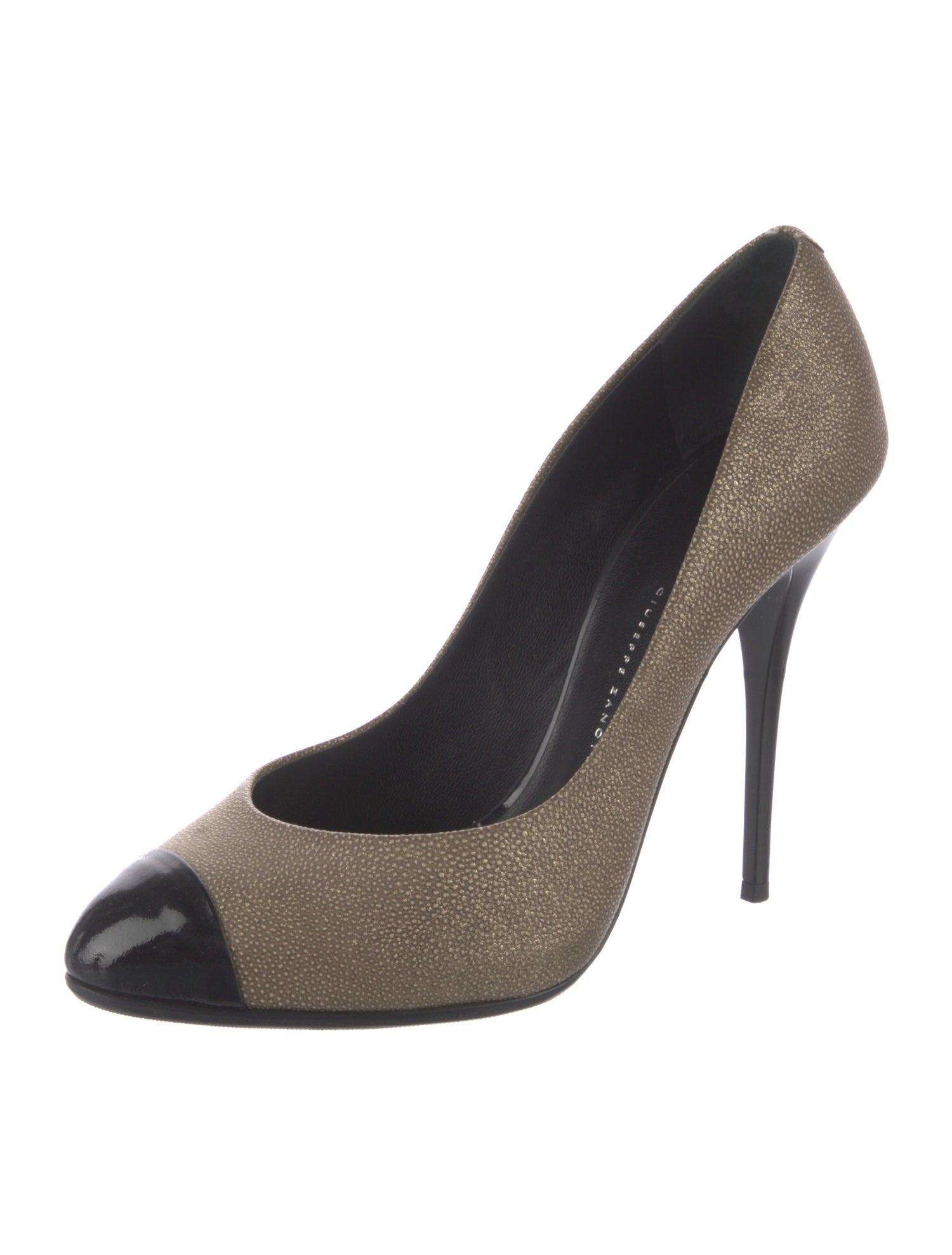 Giuseppe Zanotti Leather Colorblock Pattern Pumps