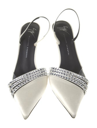 Giuseppe Zanotti Crystal Embellishments Slingback Pumps