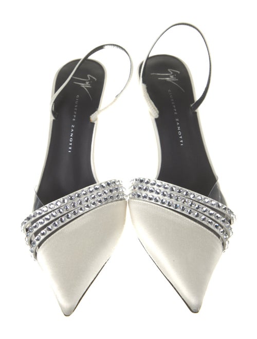 Giuseppe Zanotti Crystal Embellishments Slingback Pumps
