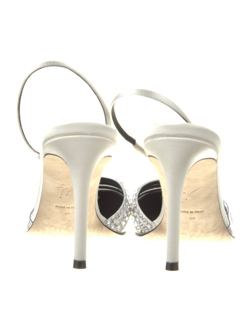 Giuseppe Zanotti Crystal Embellishments Slingback Pumps